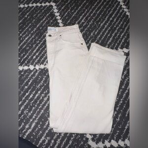 Abercrombie & Fitch Cream High-Rise Jeans